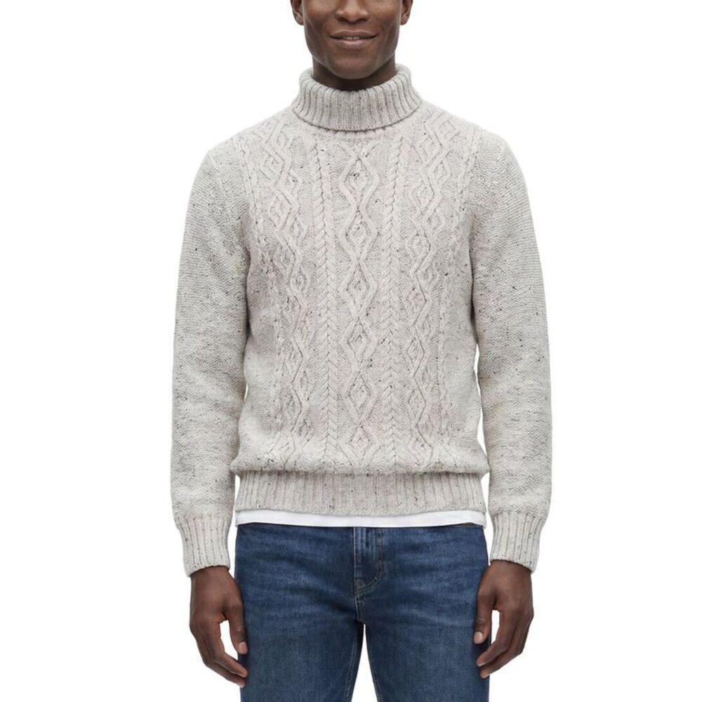Todd Snyder Mens  Wool & Cashmere-Blend Turtleneck Sweater, Grey